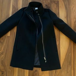 J. Crew Women’s City Coat - Size 00 Black New